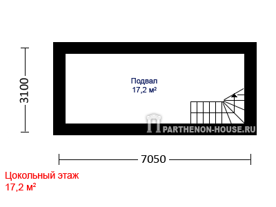 подвал Проект дома ДБГ 134-5