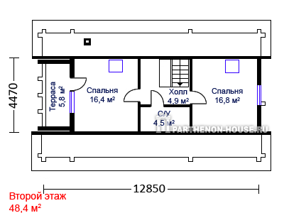 Мансарда дома ДБГ 134-5