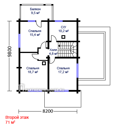 Мансарда дома ДГ 156-9